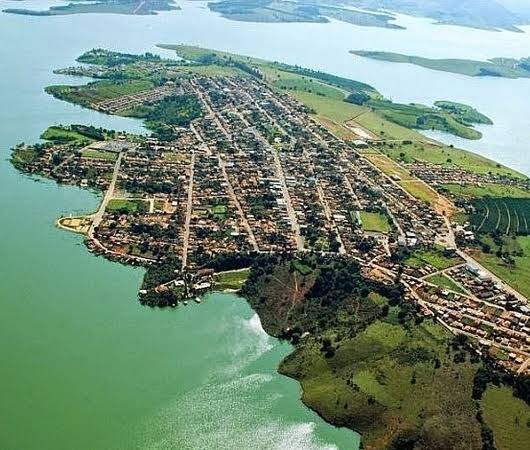 Vista aérea da Nova Guapé - Foto: Reprodução