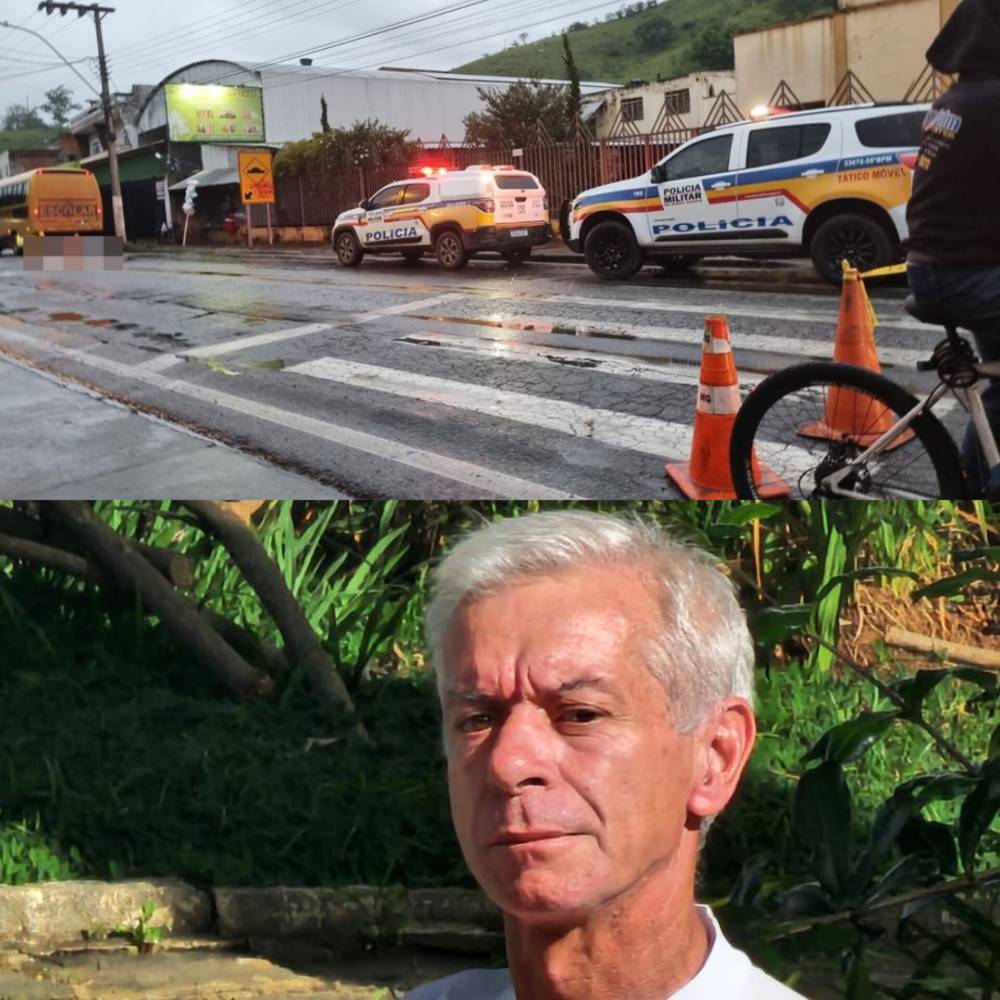 Homem morre atropelado por ônibus escolar enquanto atravessava avenida no Sul de Minas - Foto: redes sociais
