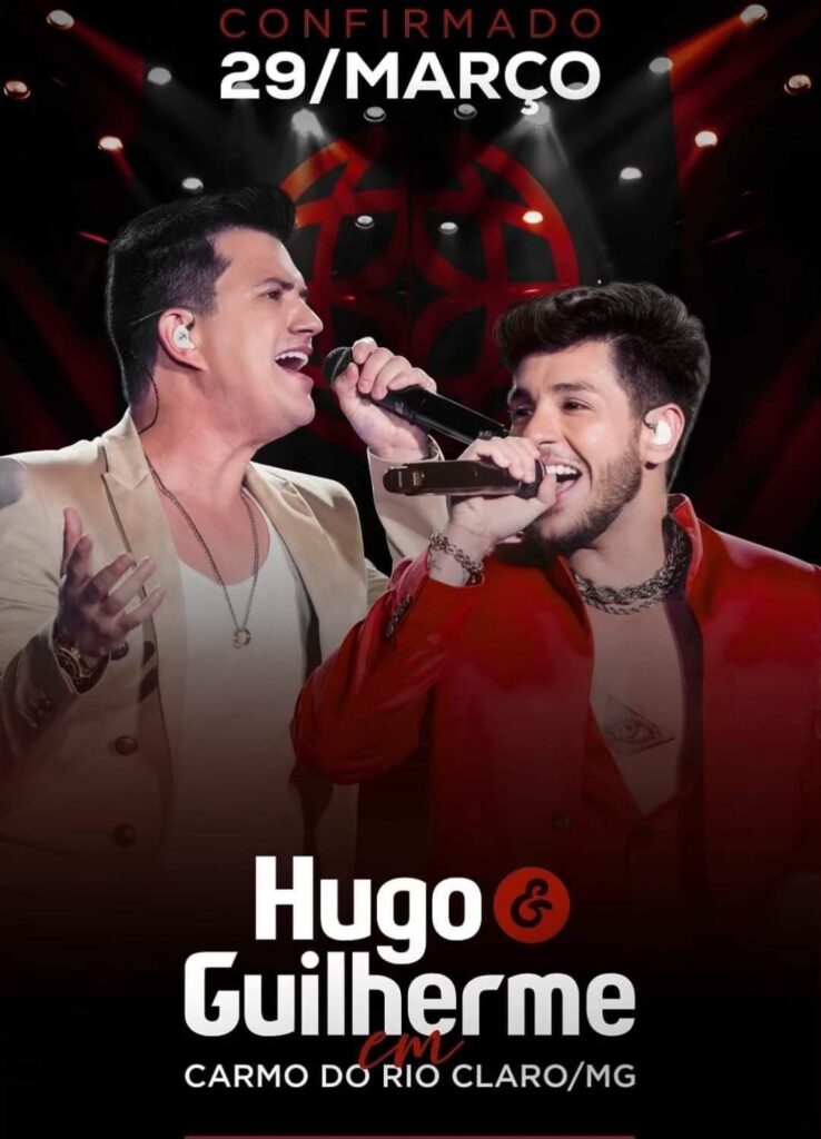 Show da dupla Hugo e Guilherme é cancelado em Carmo do Rio Claro - Imagem: Reprodução 