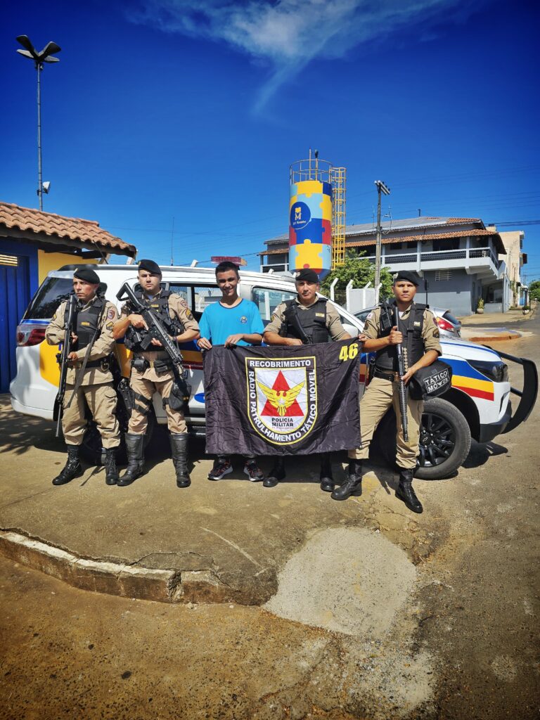 Polícia Militar realiza sonho de jovem autista em Itaú de Minas - Foto: PMMG