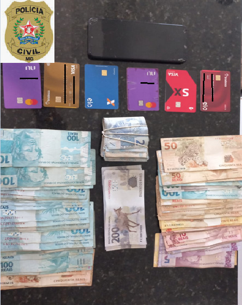 Polícia Civil encontra dinheiro falso em residência de Passos - Foto: divulgação/Polícia Civil