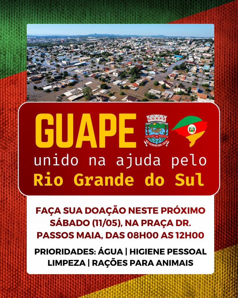 A campanha continua neste sábado (11), em Guapé - Imagem: Reprodução