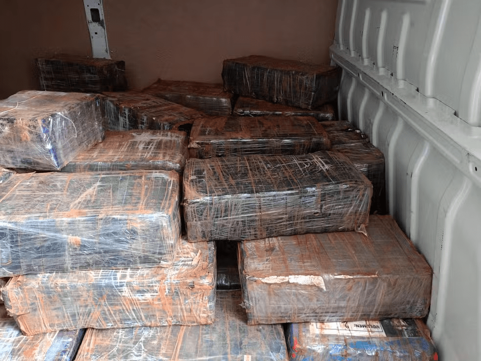 Van com 1,5 tonelada de maconha é apreendida na MG-050, em Itaúna - Foto: divulgação/Polícia Civil