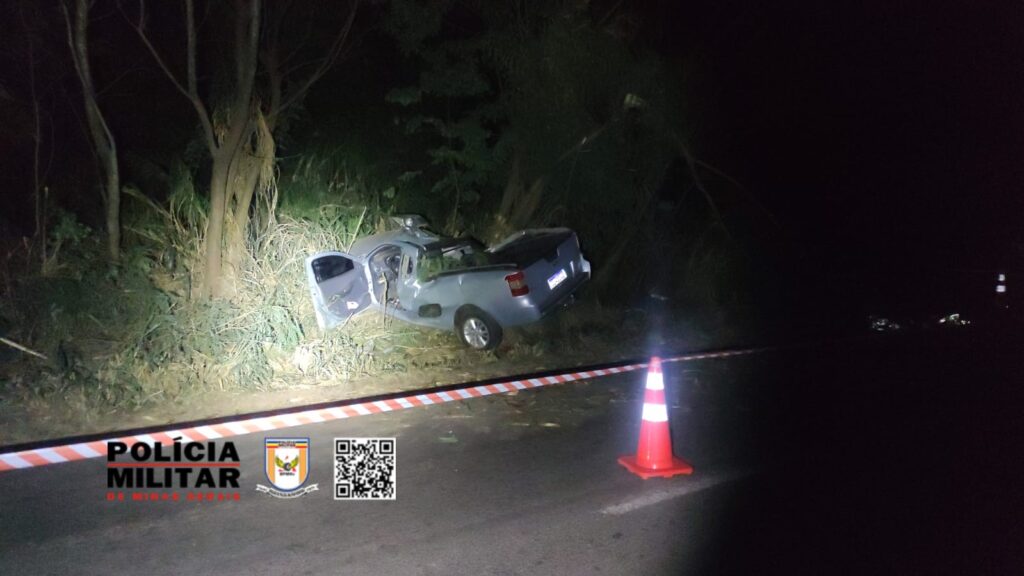 Casal morre vítima de acidente na rodovia entre Alpinópolis a Passos - Foto:PMRv