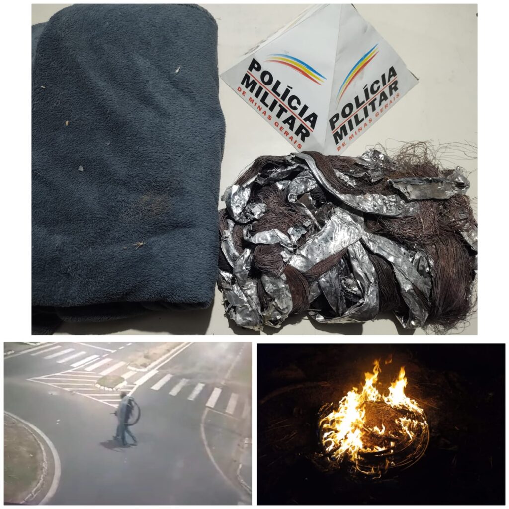 PM prende homem por furto de fios de cobre em Passos - Foto: divulgação/Polícia Militar
