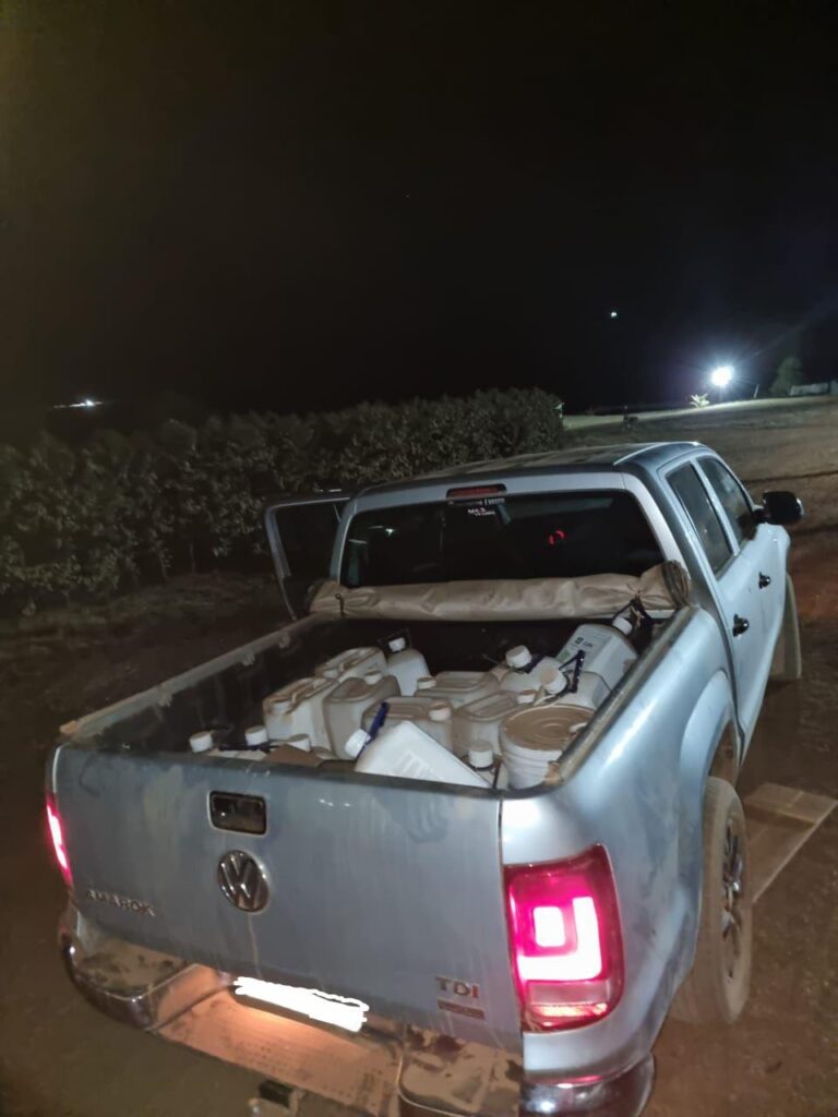 PM evita roubo de carga de café na zona rural de São Roque de Minas - Foto: divulgação/Polícia Militar