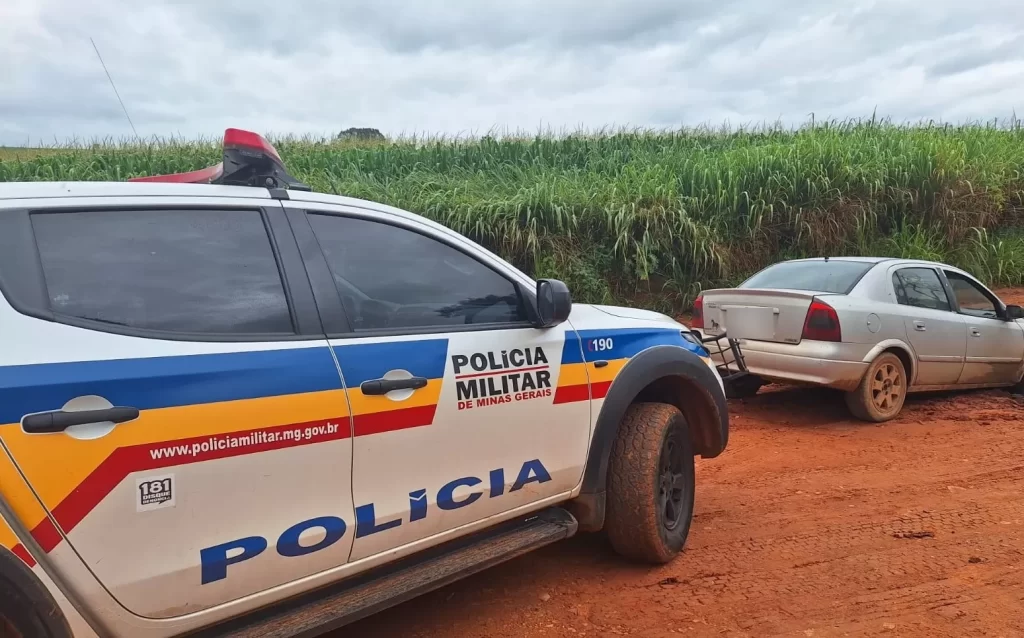 Homem é preso após roubar veículo na Linha da Roseira, que dá acesso a São José da Barra - Foto: divulgação/Polícia Militar