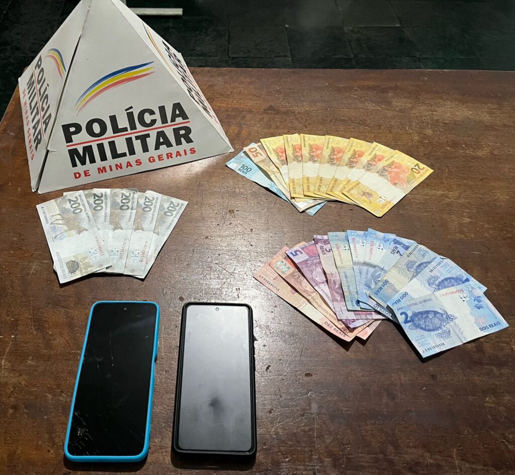 Polícia Militar prende autor e menor infrator por posse de notas falsificadas em Alpinópolis - Foto: PMMG