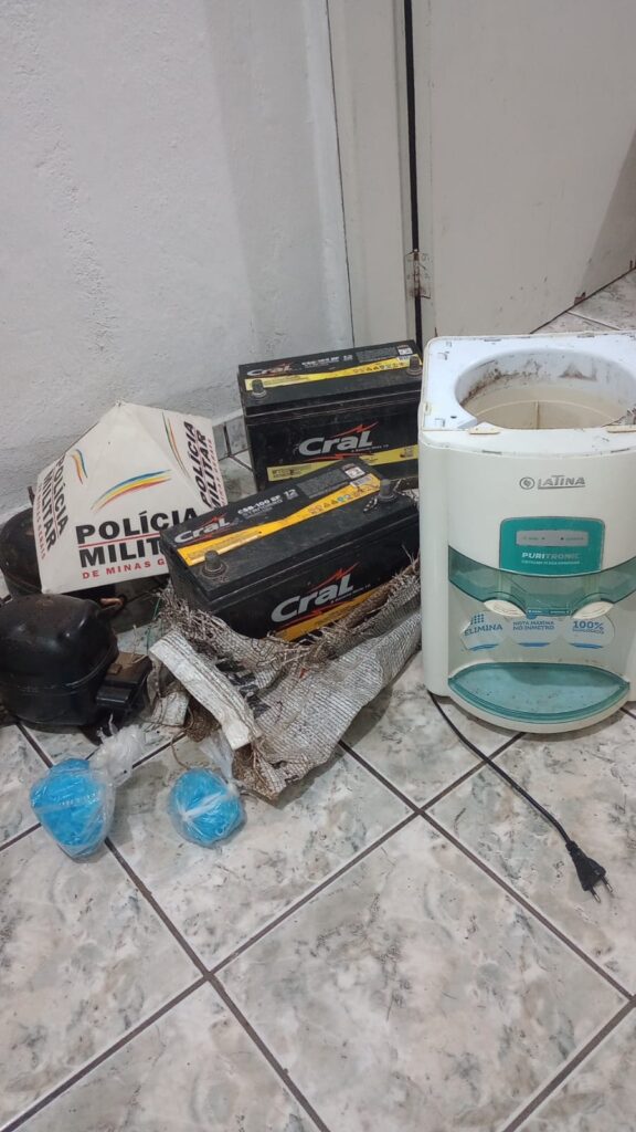 PM prende autor de furto no galpão da Prefeitura de São José da Barra - Foto: divulgação/PM