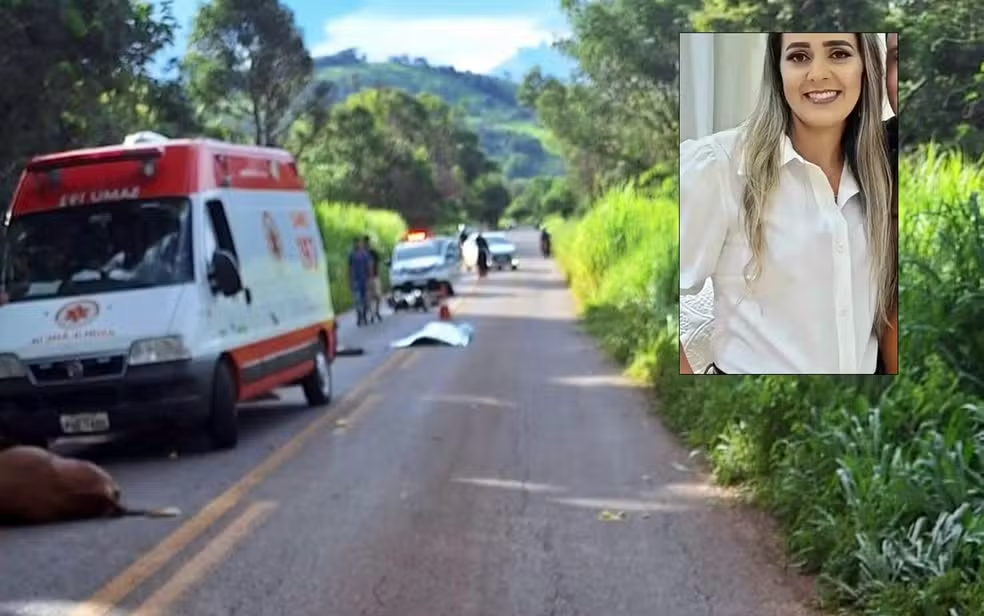 Mulher morre após colidir motocicleta contra animal entre Guapé e Ilicínea - Foto: divulgação