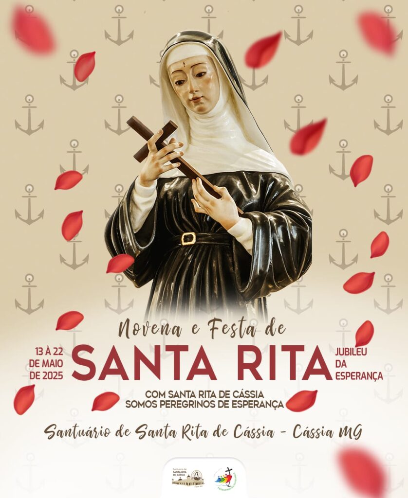 Um mês para a Festa de Santa Rita no santuário de Cássia (MG) - Imagem: divulgação