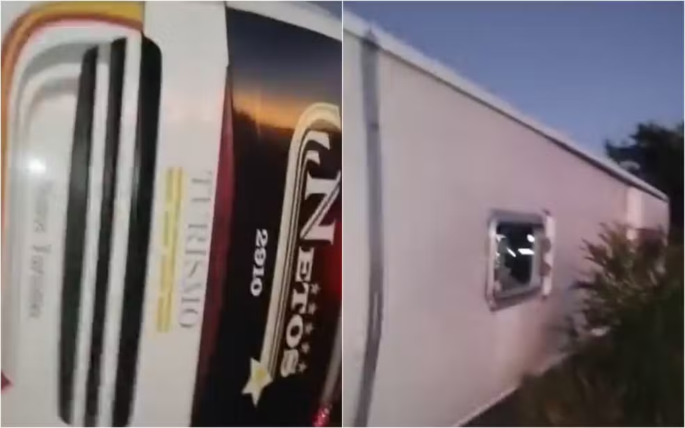 Acidente envolvendo ônibus próximo a praça de pedágio deixa 2 mortos na MGC-491, entre Varginha e Três Corações - Foto: divulgação