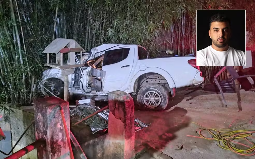 Vereador de Machado morre após acidente de caminhonete — Foto: Reprodução / Corpo de Bombeiros / Redes sociais