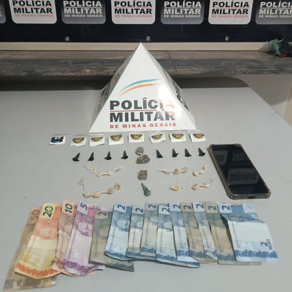 Polícia Militar prende homem por tráfico de drogas em Itaú de Minas - Foto: divulgação/Polícia Militar