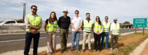 Governo de Minas vistoria obra de acesso a distrito industrial na BR-491, em São Sebastião do Paraíso