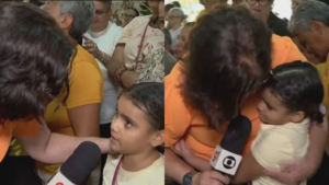 Menina de 8 anos emociona o Brasil ao falar da saudade da mãe que morreu: “Eu consigo falar com ela orando”