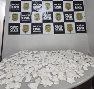 Polícia Civil apreende mais de 1.000 papelotes de cocaína durante operação em Carmo do Rio Claro